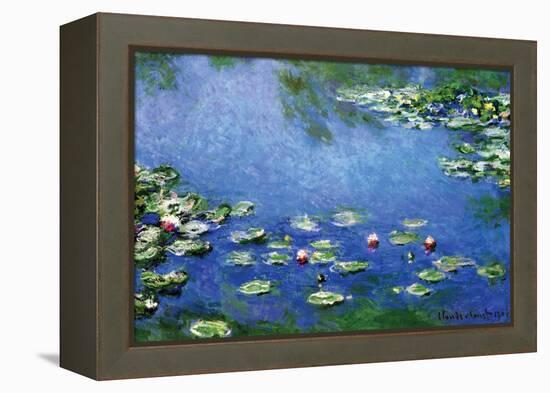 Water Lilies, 1906-Claude Monet-Framed Stretched Canvas