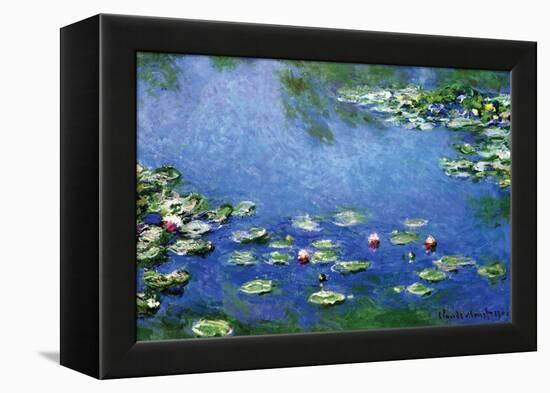 Water Lilies, 1906-Claude Monet-Framed Stretched Canvas