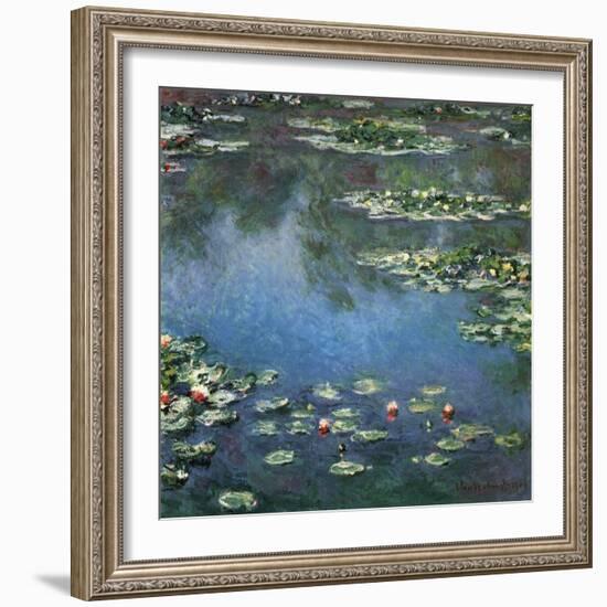 Water Lilies, 1906-Claude Monet-Framed Giclee Print