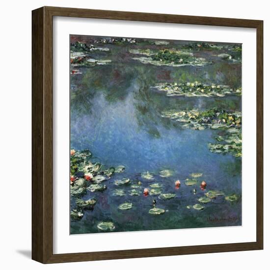 Water Lilies, 1906-Claude Monet-Framed Giclee Print