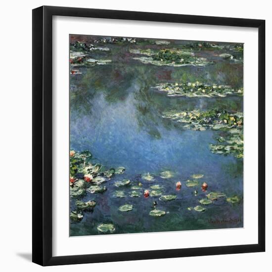 Water Lilies, 1906-Claude Monet-Framed Giclee Print