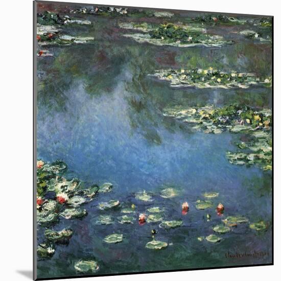 Water Lilies, 1906-Claude Monet-Mounted Giclee Print