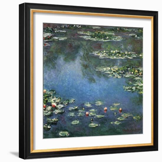 Water Lilies, 1906-Claude Monet-Framed Giclee Print