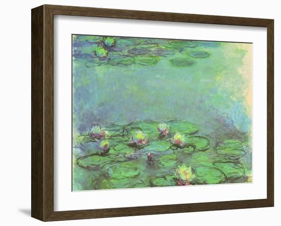 Water Lilies, 1914-Claude Monet-Framed Giclee Print