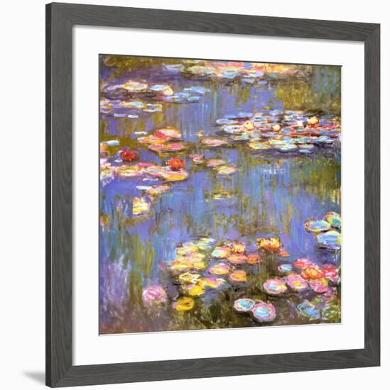 Water Lilies, 1916-Claude Monet-Framed Art Print