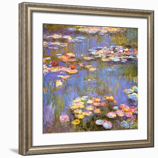 Water Lilies, 1916-Claude Monet-Framed Art Print