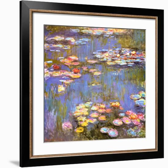 Water Lilies, 1916-Claude Monet-Framed Art Print