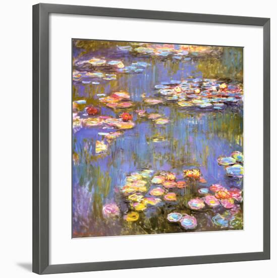 Water Lilies, 1916-Claude Monet-Framed Art Print