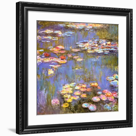 Water Lilies, 1916-Claude Monet-Framed Art Print