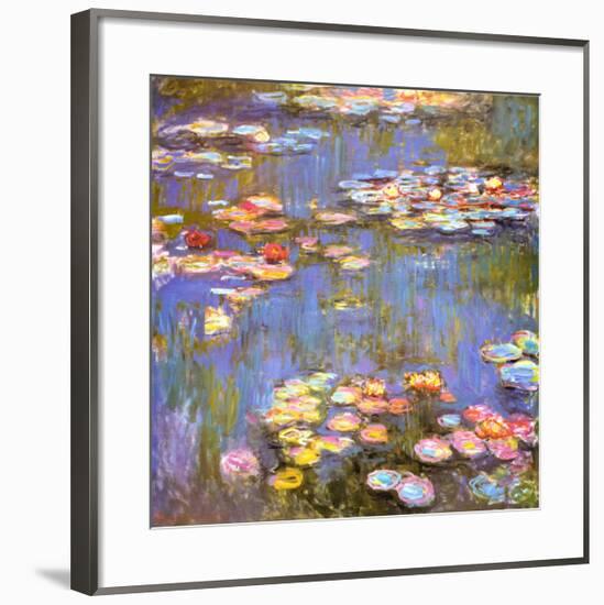 Water Lilies, 1916-Claude Monet-Framed Art Print