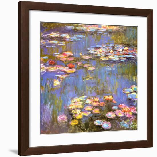 Water Lilies, 1916-Claude Monet-Framed Art Print