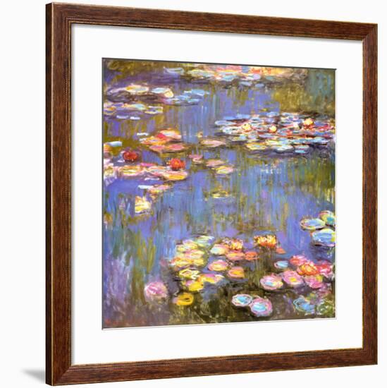 Water Lilies, 1916-Claude Monet-Framed Art Print