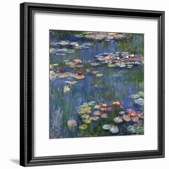 Water Lilies, 1916-Claude Monet-Framed Premium Giclee Print