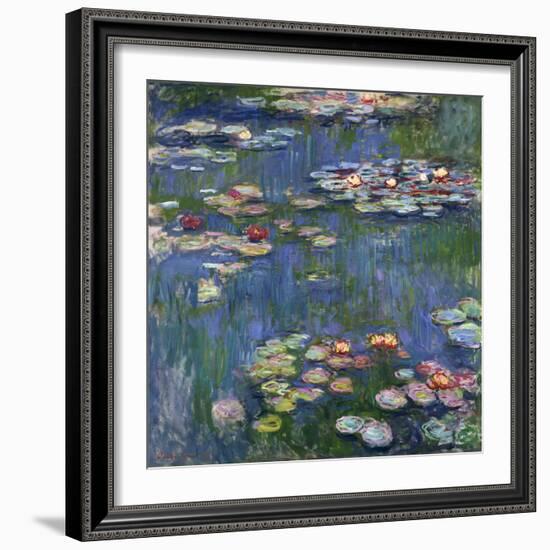 Water Lilies, 1916-Claude Monet-Framed Premium Giclee Print