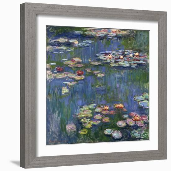 Water Lilies, 1916-Claude Monet-Framed Giclee Print