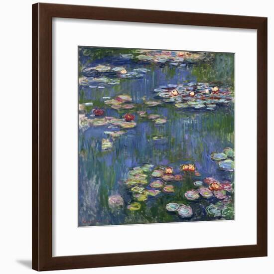 Water Lilies, 1916-Claude Monet-Framed Giclee Print