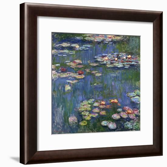 Water Lilies, 1916-Claude Monet-Framed Giclee Print