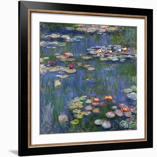 Water Lilies, 1916-Claude Monet-Framed Giclee Print