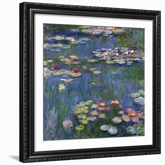 Water Lilies, 1916-Claude Monet-Framed Giclee Print