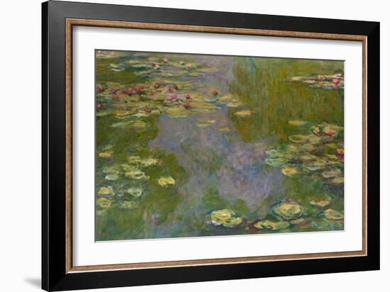 Water Lilies, 1919-Claude Monet-Framed Giclee Print