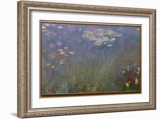 Water Lilies (Agapanthus), c.1915-26 (oil on canvas)-Claude Monet-Framed Giclee Print