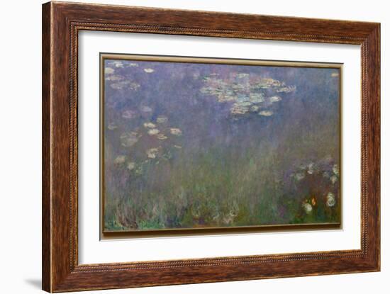 Water Lilies (Agapanthus), c.1915-26 (oil on canvas)-Claude Monet-Framed Giclee Print