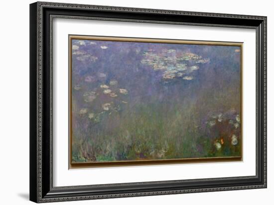 Water Lilies (Agapanthus), c.1915-26 (oil on canvas)-Claude Monet-Framed Giclee Print