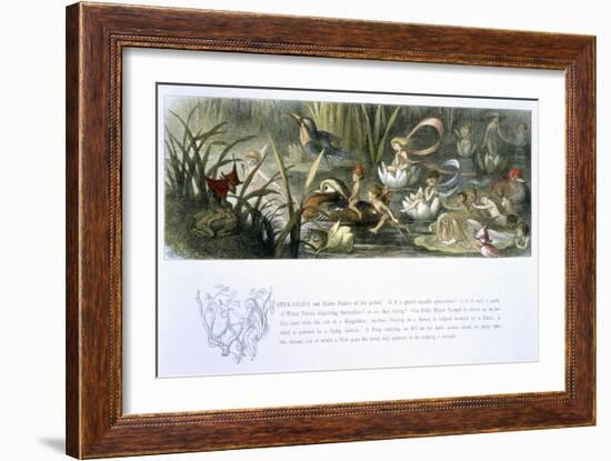 Water-Lilies and Water Fairies-Richard Doyle-Framed Giclee Print