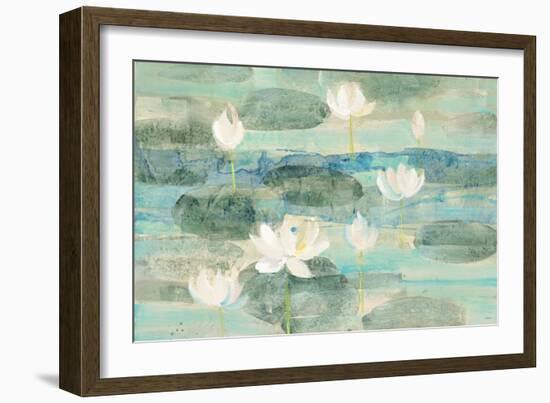 Water Lilies Bright-Albena Hristova-Framed Art Print