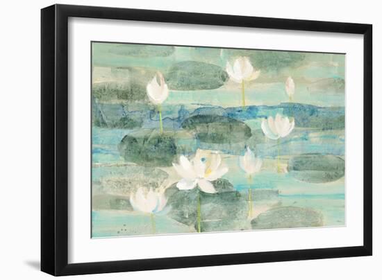 Water Lilies Bright-Albena Hristova-Framed Art Print