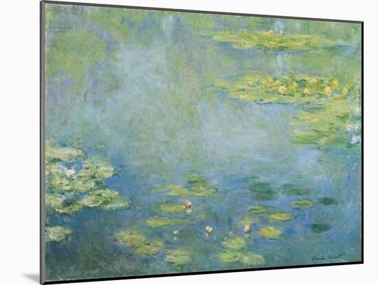 Water Lilies, c.1906 (oil on canvas)-Claude Monet-Mounted Giclee Print