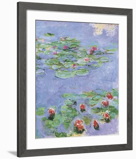 Water Lilies, c. 1914-1917-Claude Monet-Framed Art Print