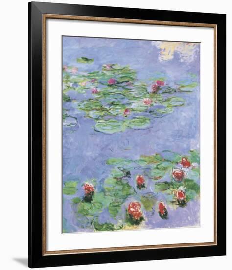 Water Lilies, c. 1914-1917-Claude Monet-Framed Art Print