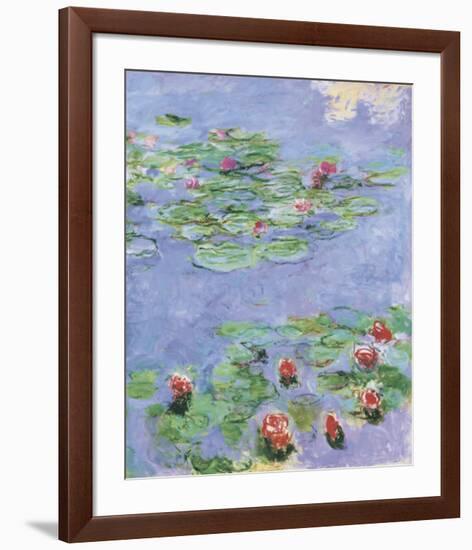 Water Lilies, c. 1914-1917-Claude Monet-Framed Art Print