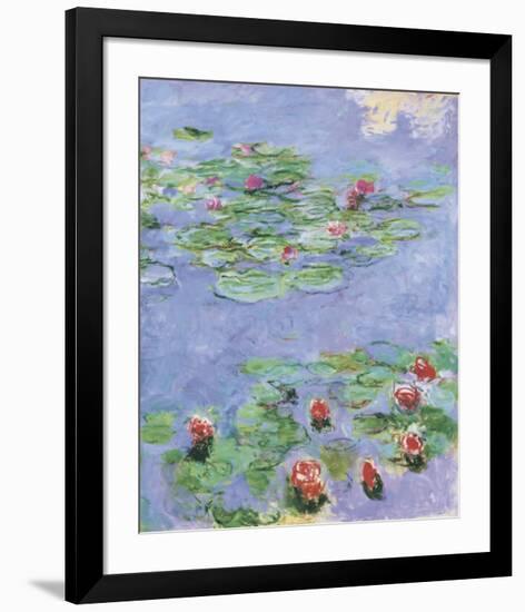 Water Lilies, c. 1914-1917-Claude Monet-Framed Art Print