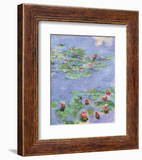 Water Lilies, c. 1914-1917-Claude Monet-Framed Art Print