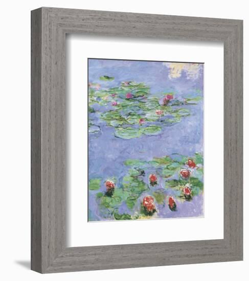 Water Lilies, c. 1914-1917-Claude Monet-Framed Art Print