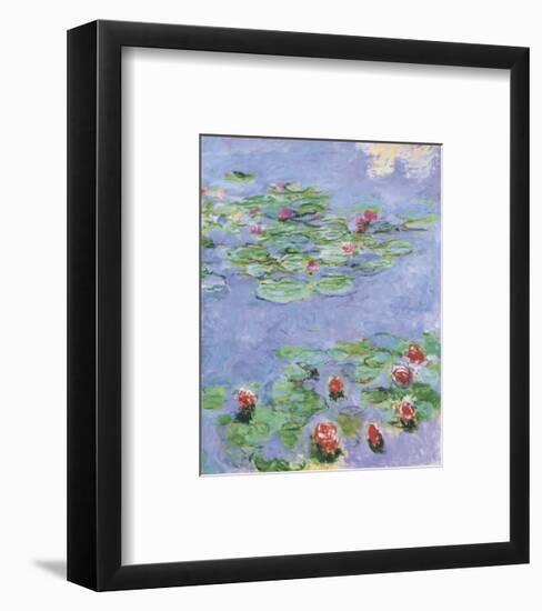 Water Lilies, c. 1914-1917-Claude Monet-Framed Art Print