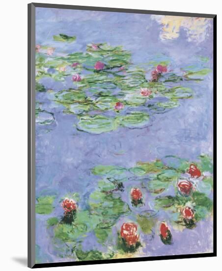 Water Lilies, c. 1914-1917-Claude Monet-Mounted Art Print