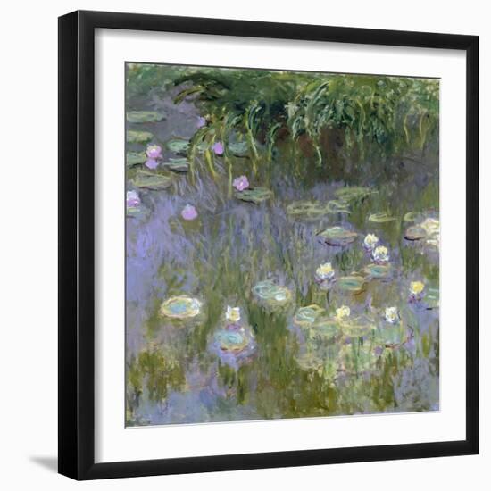 Water Lilies, C1915-Claude Monet-Framed Premium Giclee Print