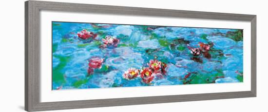 Water Lilies (detail)-Claude Monet-Framed Art Print