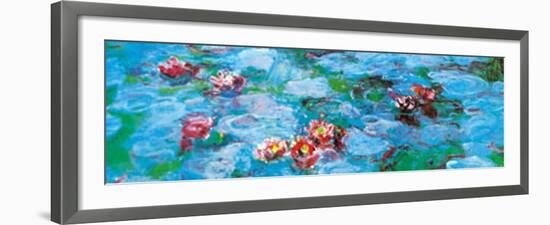 Water Lilies (detail)-Claude Monet-Framed Art Print