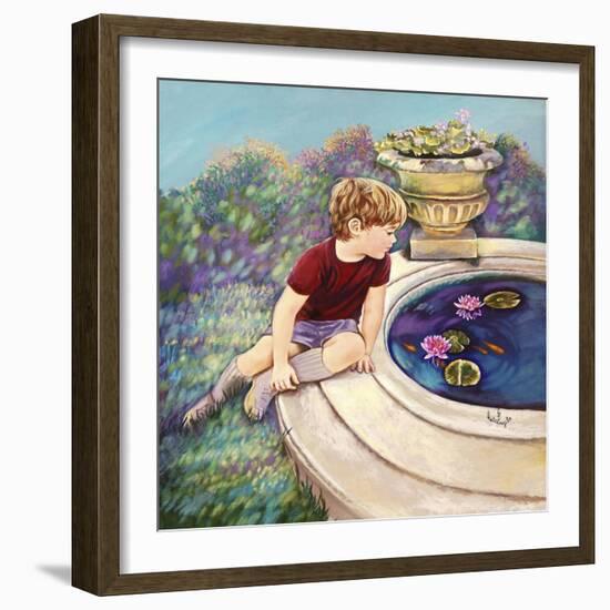 Water Lilies - Garden Gates-Judy Mastrangelo-Framed Giclee Print