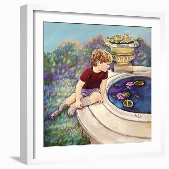 Water Lilies - Garden Gates-Judy Mastrangelo-Framed Giclee Print