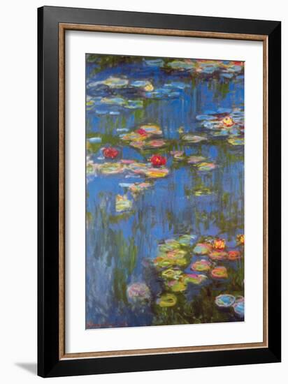 Water Lilies No. 3-Claude Monet-Framed Premium Giclee Print