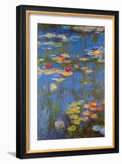 Water Lilies No. 3-Claude Monet-Framed Premium Giclee Print