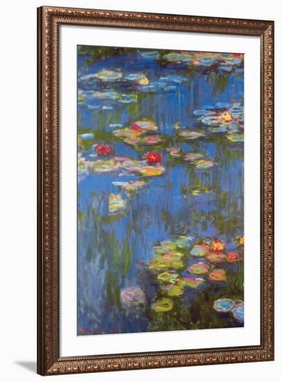 Water Lilies No. 3-Claude Monet-Framed Art Print