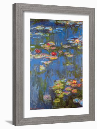 Water Lilies No. 3-Claude Monet-Framed Art Print