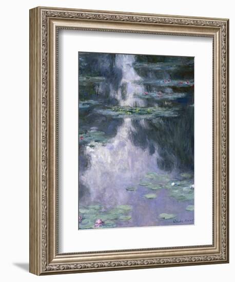 Water Lilies (Nymphéa), 1907-Claude Monet-Framed Giclee Print