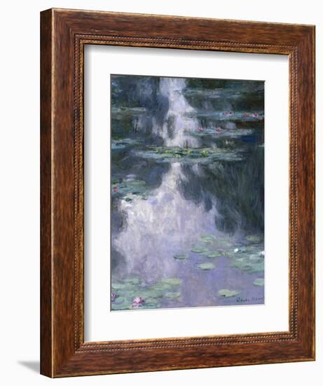 Water Lilies (Nymphéa), 1907-Claude Monet-Framed Giclee Print